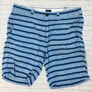 J. Crew Baird McNutt Linen Stanton Striped Shorts